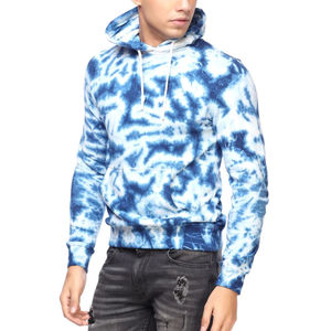 เสื้อฮู้ดดี้ผู้ชายลายมัดย้อมสำหรับฤดูหนาว ผลิตโดย OEM คุณภาพสูง ผลิตจากผ้าฝ้าย/ผ้าฟลีซที่เป็นมิตรต่อสิ่งแวดล้อม MOQ ต่ำ สไตล์สตรีทแวร์ - Product Image 6