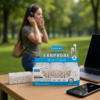 7 Buah Headphone Earphone Musik Berkabel In-Ear Antarmuka 3.5Mm Driver Dinamis Bahan Plastik Bebas Codec Tidak Tahan Air Tanpa Kebisingan