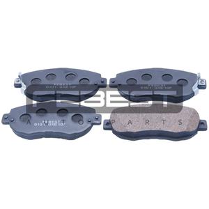 Set di pastiglie freno anteriori FEBEST (0101-GXE10F) - Product Image 1