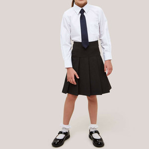 Bonne conception personnalisée noir coton filles école tenue quotidienne Blazer manteau costume uniformes pour enfants Style décontracté dentelle bouton tricoté - Product Image 5