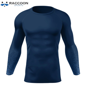 Maillot de compression à manches longues en polyester/spandex sublimé, séchage rapide, respirant, qualité supérieure, pour adultes, vente en gros - Product Image 3