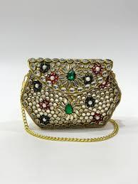 กระเป๋าคลัทช์ลายโมเสกสุดเก๋สำหรับสุภาพสตรี กระเป๋าคลัทช์ลายโมเสกสำหรับงานพิเศษและงานเฉลิมฉลอง งานปาร์ตี้ งานแต่งงาน - Product Image 6