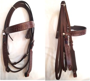 Western Horse Tack de qualité supérieure nouvelle têtière en cuir sculpté usiné à la main meilleur prix pour l'équitation - Product Image 1