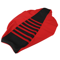 Remplacement de la peau de siège JFG Heavy Duty TRX450ER rouge et noir à côtes antidérapantes pour Honda ATV, pièces de véhicule tout-terrain 4 roues