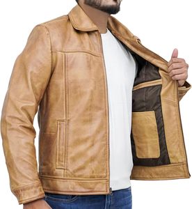 2026 Custom Cool Retro Style Coated Leather Autumn Varsity <b>Jackets</b> for <b>Men</b> Stand Collar Front Logo Hooded Available Black <b>White</b> - Product Image 4