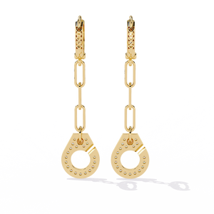 Boucles d'oreilles uniques en or 18 carats avec diamant de laboratoire, boucles d'oreilles de qualité supérieure - Product Image 3