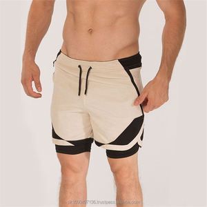 Pantalones cortos para correr de secado rápido de doble capa de verano para hombre, ropa deportiva de entrenamiento de camuflaje individual, método de tejido no tejido OEM - Product Image 6