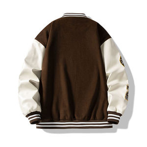 Chaqueta Universitaria Personalizada YU JIA con Bordado de Chenilla, Chaqueta Varsity de Béisbol con Letras Bordadas en Lana para Hombre - Product Image 2