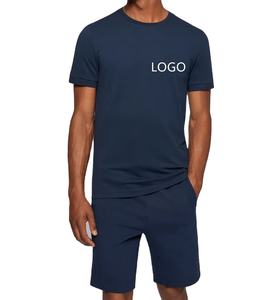 Unisex Custom Logo Eco-Friendly Plus Size 100% Cotton <b>Fleece</b> Jogging Suit Solid Back <b>Navy</b> Red Training Sportswear Winter Printed - Product Image 3