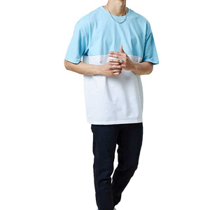 เสื้อยืดโอเวอร์ไซส์ฮิปฮอปของผู้ชายผ้าฝ้าย100% เฮฟวีเวต/เสื้อเชิ้ตลำลองทรงหลวมสีพื้นคุณภาพสูงสำหรับผู้ชาย - Product Image 5