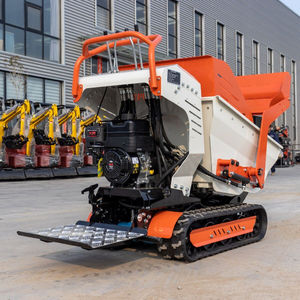 Mini tombereau sur chenilles à haute efficacité de 500 kg, tombereau autochargeur à chenilles de petite taille, engin de terrassement à vitesse rapide, émission gauche - Product Image 1