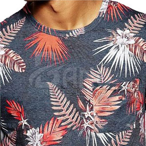 Camiseta de hombre con logotipo impreso personalizado de alta calidad Top de punto de fibra de algodón/bambú a granel con sublimación completa - Product Image 6