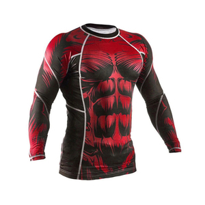 Nouveaux rashguards de fitness à séchage rapide, manches longues, coupe ajustée, en vente - Product Image 1