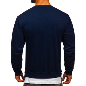 Wholesale <b>Men</b> Plain Crew Neck Sweatshirt Customizable French Terry Fabric <b>Pullover</b> <b>for</b> Casual and Sports Use - Product Image 2
