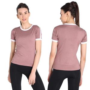 T-shirt compressé sur mesure pour femme, style vintage, 100 % coton, écologique, anti-plis, décontracté, prix de gros - Product Image 5