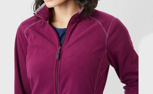 Chaqueta polar con capucha para mujer, talla XL, ligera, de invierno, estilo universitario, transpirable, con botones frontales y estampado, venta al por mayor - Product Image 5