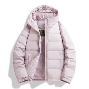 Fabricant OEM/ODM, veste d'hiver en toile unisexe de haute qualité, couleur unie, taille plus pour homme, imperméable, respirante - Product Image 3