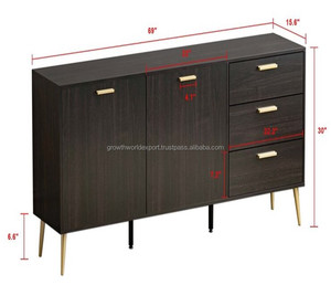 ตู้ลิ้นชักห้องนั่งเล่นแฟชั่นใหม่สีเทาเข้มเฟอร์นิเจอร์ในร่ม - Product Image 5