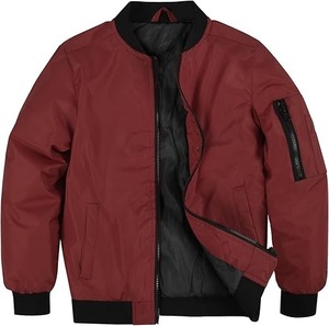 2025 personnalisé OEM hommes décontracté université veste coton lin toile col montant bouton fermeture éclair nouveau printemps plaine teint épais hiver - Product Image 6