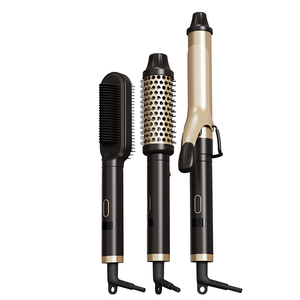 Fer à friser en céramique 3 en 1, brosse lissante pour cheveux avec barillet de 32 mm, moteur DC à 3 vitesses et chauffage rapide - Product Image 1