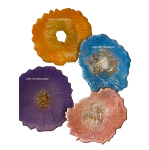 Dessous de verre en résine Designers Look les plus exigeants Sous-verres Ensembles Thé et Café Dessous de verre Accessoires de table de l'Inde - Product Image 1