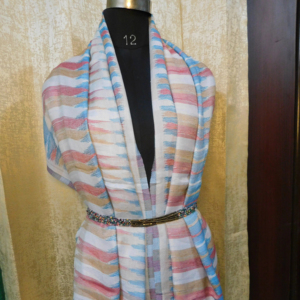 Elegante estola de seda para mujer, accesorio de estilo indio y pakistaní a la moda para adultos - Product Image 6