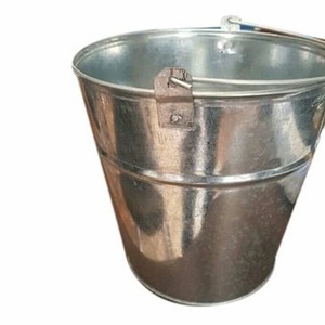 Galvanized Planters Flowers Decorative Round <b>Garden</b> Copper Metal <b>Bucket</b> Plant Pot <b>Ice</b> <b>Bucket</b> - Product Image 5