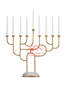 Porte-bougie en métal en aluminium moulé pour la décoration de la lumière des bougies à la maison, à l'hôtel, au restaurant, prix de gros - Product Image 6