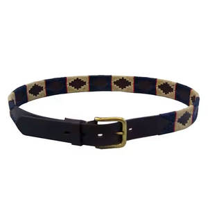 Cinturones de cuero puro etiquetados ecuestres de alta calidad para mujer Cinturones de cuero liso con estilo para jinetes femeninos Hebilla dorada - Product Image 6