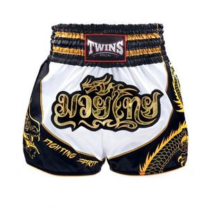 Pantalones Cortos de Muay Thai de Primera Calidad con Logotipo Personalizado, Ropa Deportiva de Poliéster y Nailon para Entrenamiento de Kickboxing con Bordado, Ropa de Artes Marciales - Product Image 1