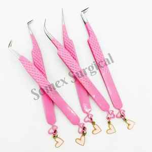 Pinces à épiler pour extensions de cils en acier inoxydable les plus vendues, nouveau design élégant pour la vente en gros, pinces à épiler pour extensions de cils de haute qualité - Product Image 4