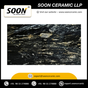 Losa de mármol dorado negro de Alaska de lujo, superficie pulida y Lisa para encimeras de cocina, mármol de piedra Natural - Product Image 3