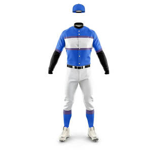 Conjuntos de uniformes de béisbol de alta calidad, ropa deportiva de nuevo estilo impresa, uniformes de béisbol de talla grande transpirables de secado rápido para adultos - Product Image 1