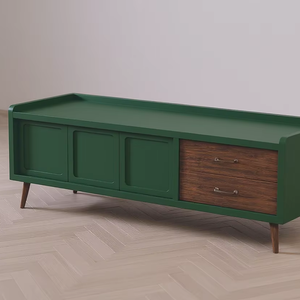 Soporte de TV de madera de teca 100% de alta calidad de diseño moderno muebles de interior para el hogar para sala de estar - Product Image 1