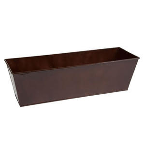 Jardinière de luxe rectangulaire en métal cuivre fabricant de pots de jardin cuivre bronze fini métal fer pot de fleur et jardinière - Product Image 1