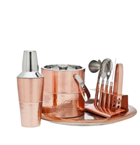 Grossiste Maison Kit de Barman Clubs de Bar Outils de Design Cadeau de Voyage Kit de Barman en Métal Fini Or Ensemble de Shaker à Cocktail Jigger - Product Image 4