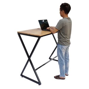 Escritorio Ajustable y Silla Alta con Patas Metálicas en Forma de X CB68087 - Product Image 2
