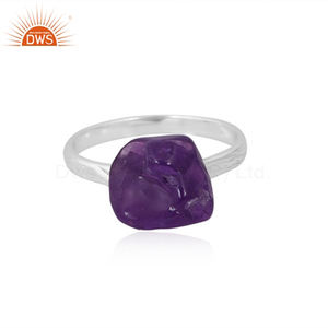 Best and New Design 925 Sterling Silver Natural <b>Amethyst</b> Gemstone Band <b>Ring</b> Custom Jewelry For Women Gift For Her - Product Image 2