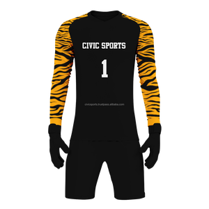 Camiseta de fútbol de entrenamiento personalizada más nueva, camiseta de portero de fútbol con impresión por sublimación, manga larga - Product Image 4