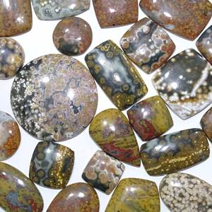 Haute qualité naturel océan jaspe lâche Cabochon mélange forme taille en vrac bijoux Lot Quartz pierre précieuse pour la fabrication de bijoux - Product Image 5