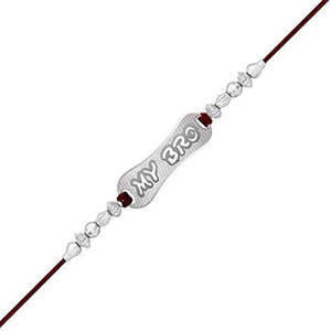 NOVAMART Fine Arihant <b>Gems</b> & Jewels 925 Sterling Silver Certified Natural Charm Brother Rakhi <b>Bracelet</b> Wholesale Export - Product Image 1