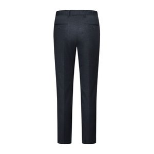 Men's <b>High</b> <b>Waisted</b> Pants Trendy Skinny Business Work Casual Pencil Trousers having plaid fabric - Product Image 2