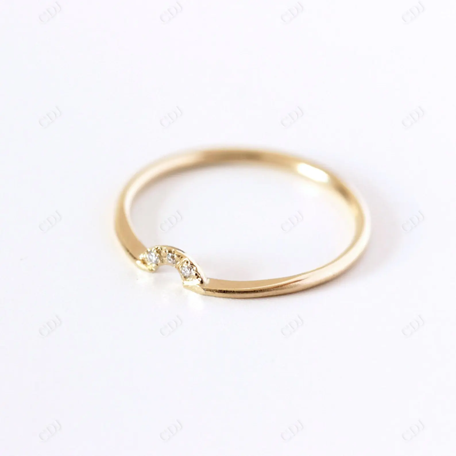 Fede nuziale con diamanti veri per le donne anello classico con diamanti fascia in oro giallo 18 carati elegante regalo di anniversario genuino delicato da donna