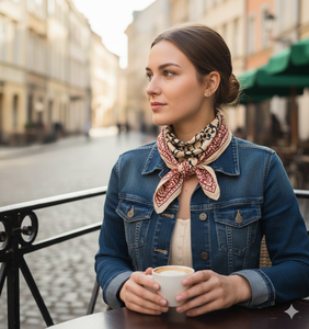 Pañuelo Estampado a Mano en Algodón Ligero y Ecológico, Pañuelo para el Cabello, Pañuelo de Verano para la Playa, Regalo, Pañuelo de Bolsillo, Pañuelo de Viaje, Regalo para Motociclistas - Product Image 2