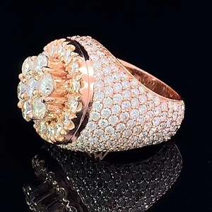 Anillo de Diamantes para Mujer, Estilo Hip Hop, Personalizado, de Lujo, con Incrustaciones de Joyas, Plata de Ley 925, Corte Moissanite VVS, Engaste Invisible - Product Image 3