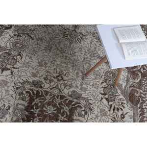 Alfombra Turca Vintage de 5.6x9.1 pies (172x276 cm), Alfombra Abstracta Marrón Gris - Product Image 5