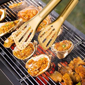 ที่คีบขนมปังปิ้งอาหารทำจากเหล็กเคลือบสีทองเครื่องครัวรับประทานอาหารที่หรูหราอุปกรณ์พื้นฐานรูปทรงที่ดีที่สุดสินค้าแฮนด์เมด - Product Image 3