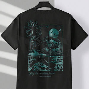 Conjunto de camiseta y pantalones cortos de secado rápido transpirable para hombre con logotipo personalizado conjunto corto de gran tamaño de verano hecho en Pakistán - Product Image 4