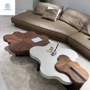 Ensemble de tables basses en métal au design nuage imbriqué moderne, meubles durables pour salon à usage domestique - Product Image 2
