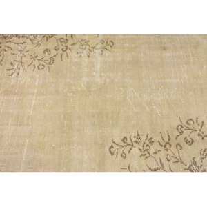 พรมตุรกีสีเบจสีน้ำตาล3.4 x 6.3ft แบบดั้งเดิมการเย็บปะติดปะต่อกันด้วยผ้าขนสัตว์ยางเหนียวรูปทรงสี่เหลี่ยมสำหรับห้องนอนอยู่ - Product Image 5